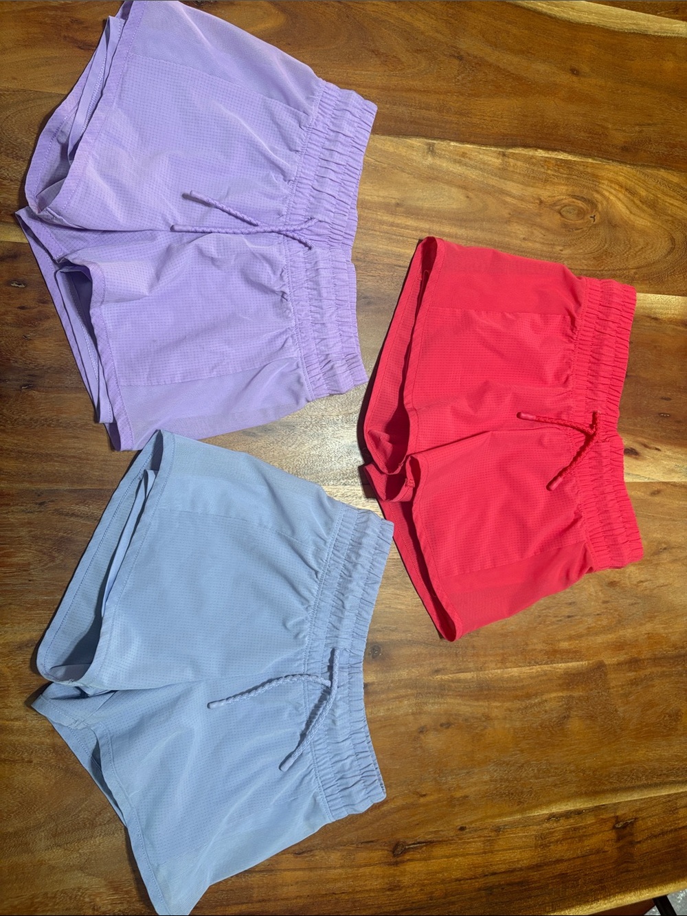 all in motion 3 PAIRS Athletic Shorts with Elastic Waistband with built in short